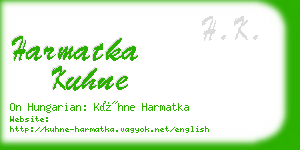 harmatka kuhne business card